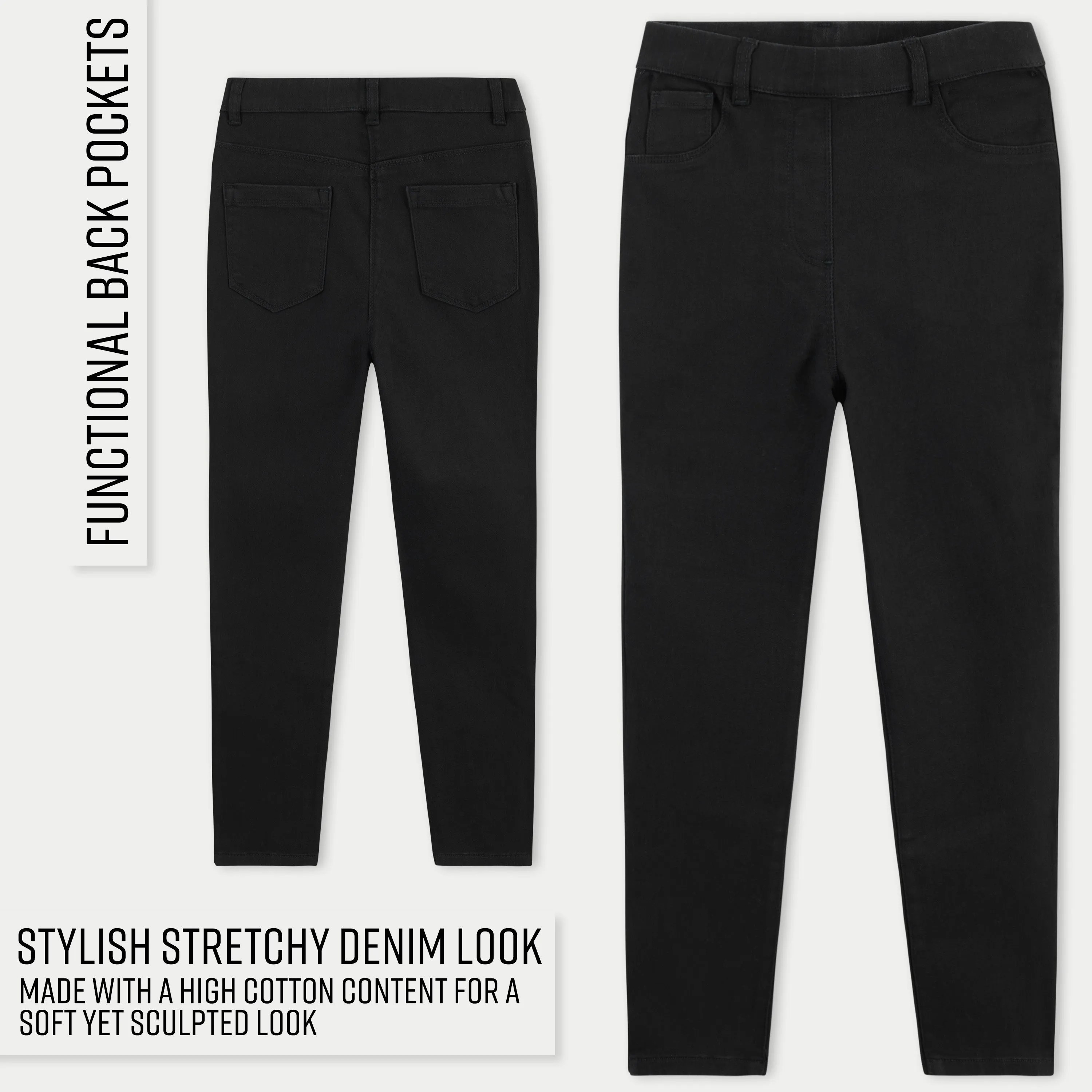 CityComfort Jeggings, Women 3/4 Jeggings High Waisted