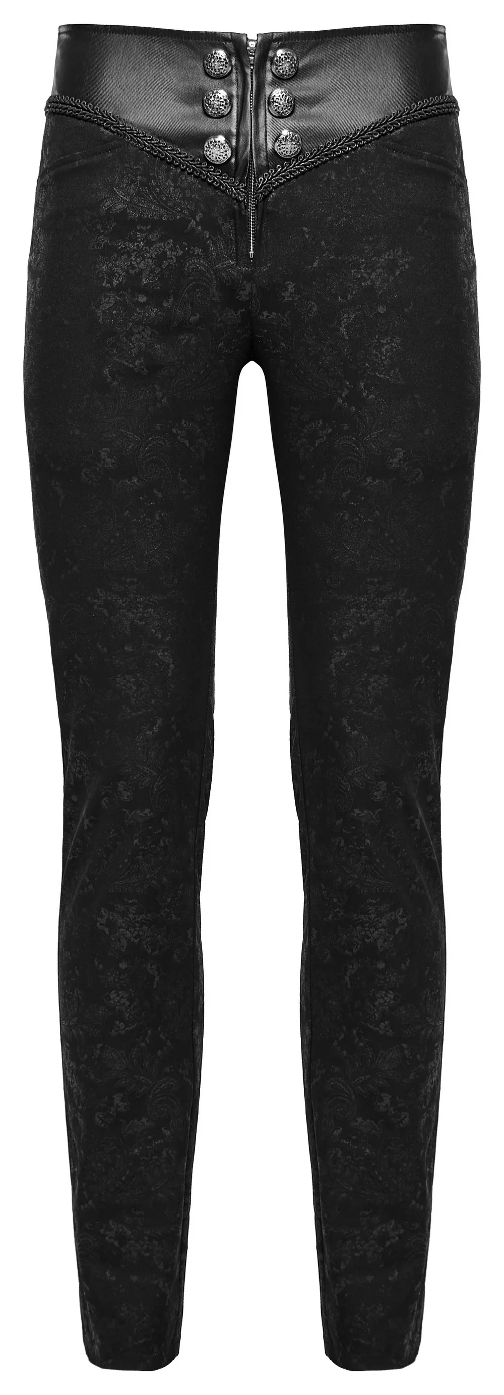 Gothic Stylish Black Lace Up Back Skinny Jeans