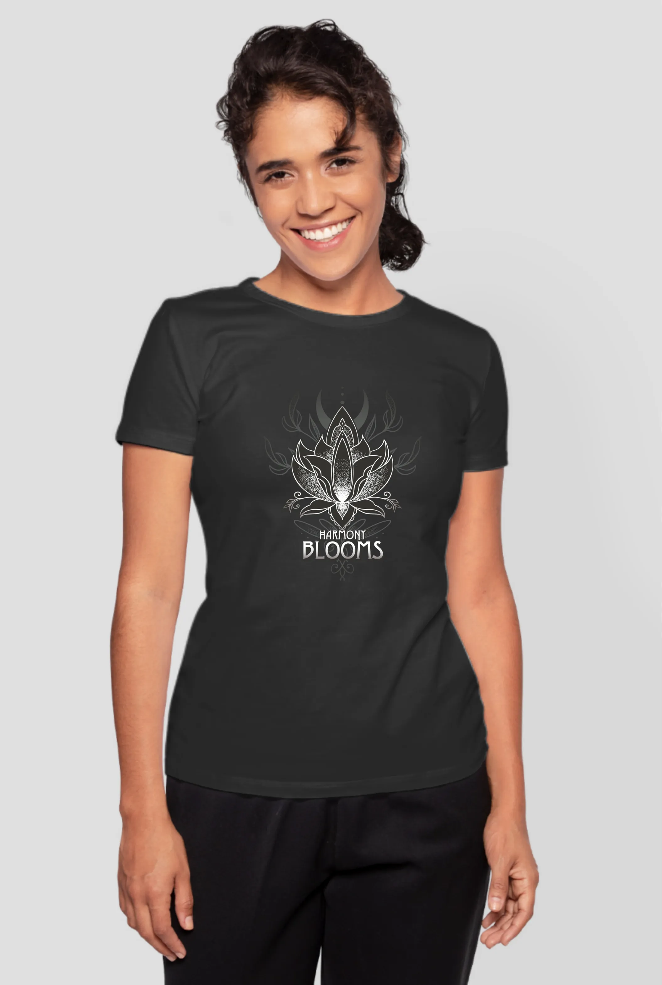 Harmony Blooms Printed T-shirt for women